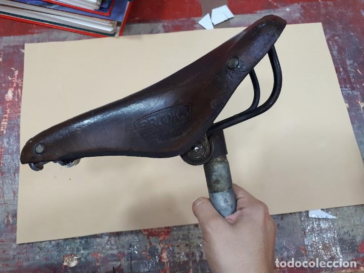 Coleccionismo deportivo: Sill&iacute;n Piel. BROOKS B17 - Foto 2