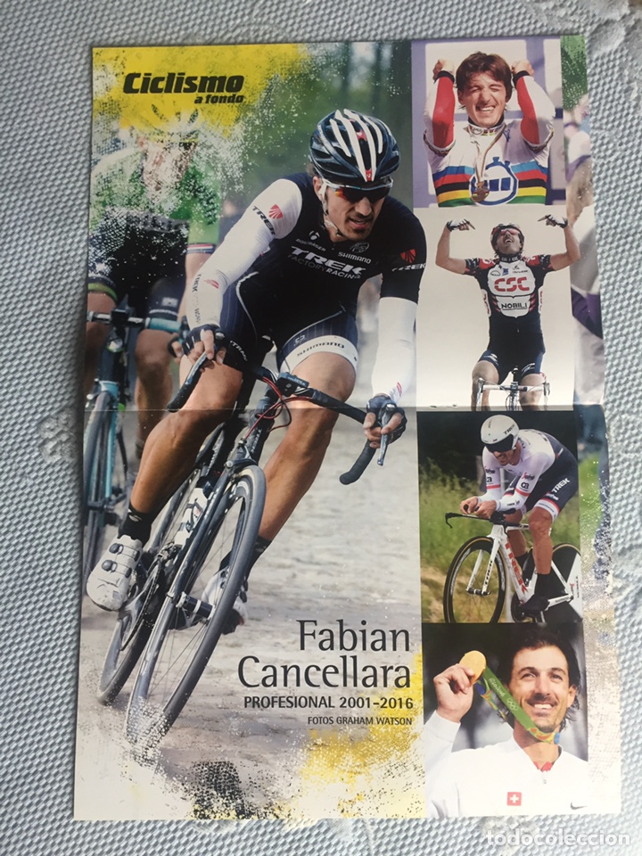 Coleccionismo deportivo: P&oacute;ster Fabi&aacute;n Cancelara - Foto 1