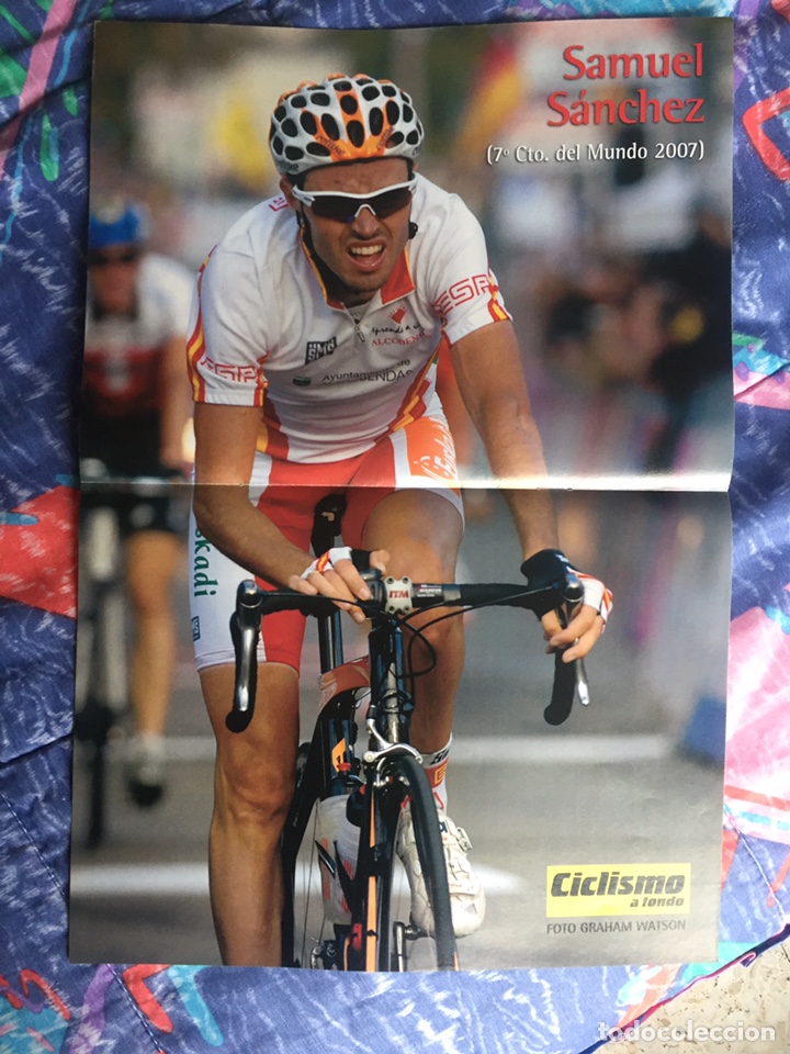 Coleccionismo deportivo: P&oacute;ster de Samuel S&aacute;nchez - Foto 1