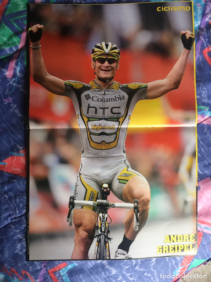 Coleccionismo deportivo: Doble p&oacute;ster Mark Cavendish y Andr&eacute; Greipel - Foto 2