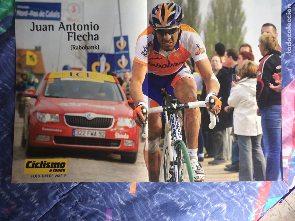 Coleccionismo deportivo: P&oacute;ster de Juan Antonio Flecha - Foto 1