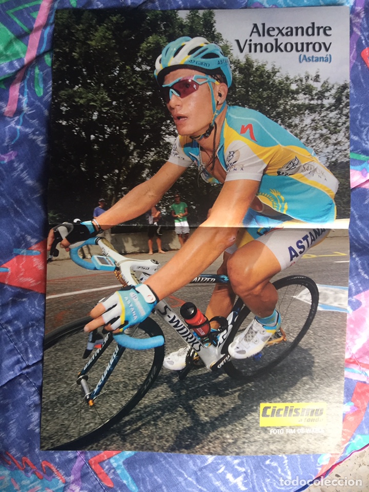 Coleccionismo deportivo: P&oacute;ster Alexandre Vinokourov - Foto 1
