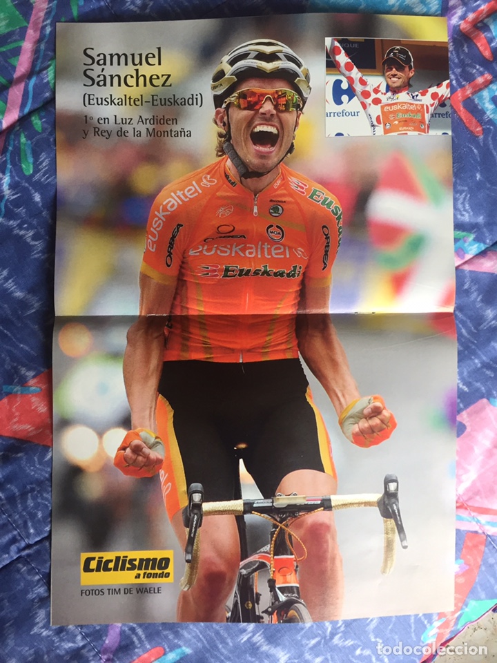 Coleccionismo deportivo: P&oacute;ster de Samuel S&aacute;nchez - Foto 1