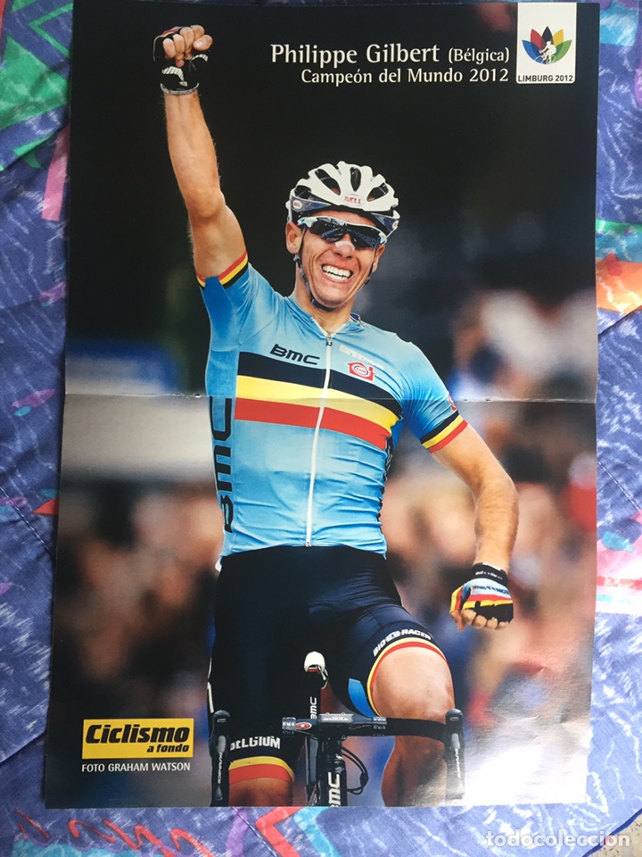 Coleccionismo deportivo: P&oacute;ster Philippe Gilbert - Foto 1
