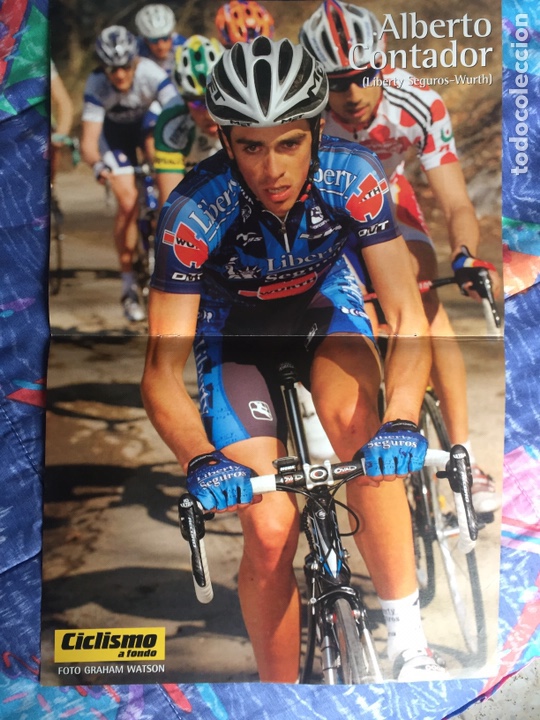 Coleccionismo deportivo: P&oacute;ster de Alberto Contador - Foto 1