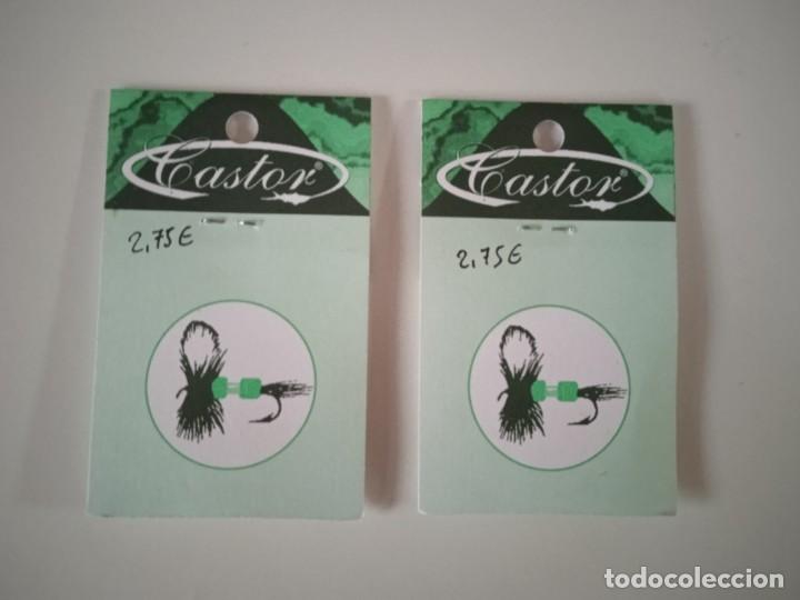 Coleccionismo deportivo: Anzuelos Castor. lote de 2 blisters. - Foto 2