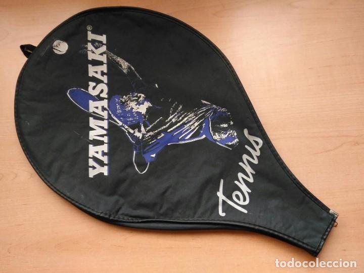 Sammelleidenschaft Sport: Funda raqueta tenis YAMASAKI - sin uso o con muy poco - 50cm x 30cm