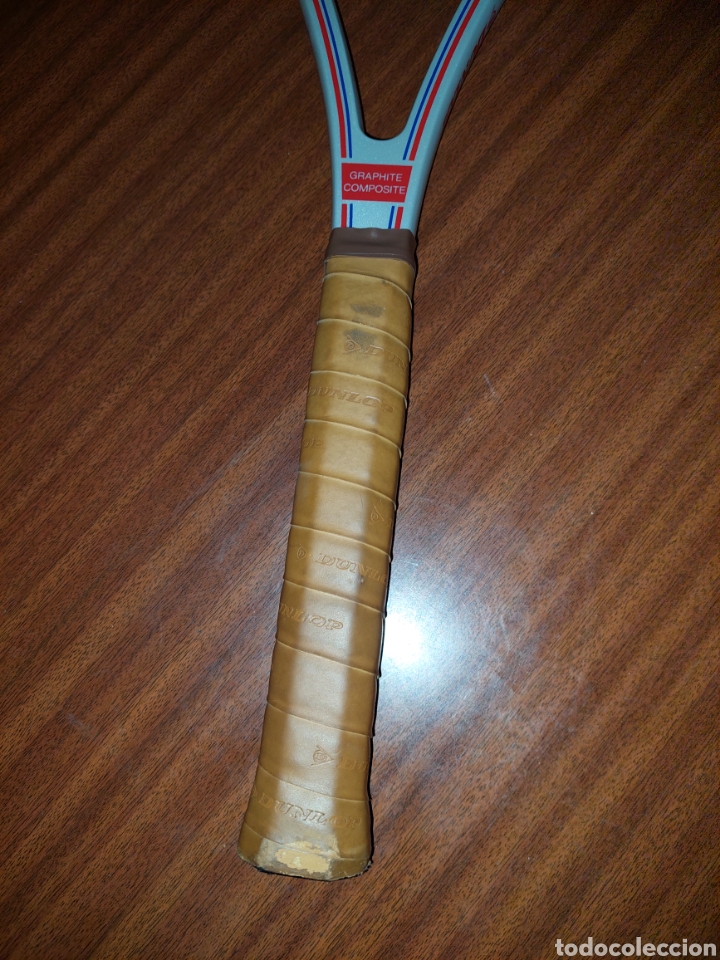 Coleccionismo deportivo: Raqueta de tenis Dunlop con funda - Foto 3