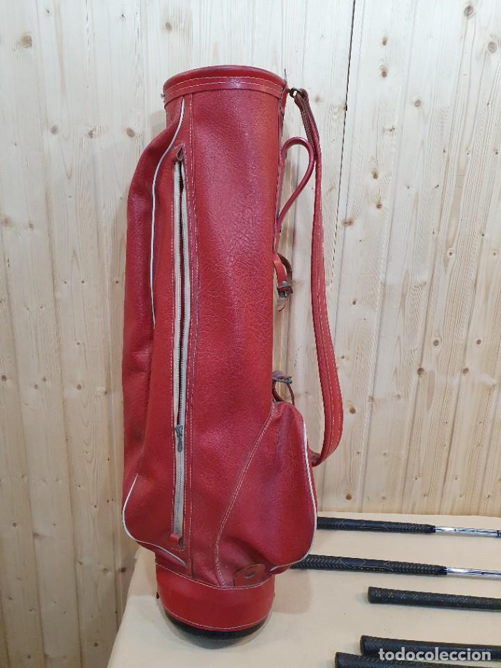 Coleccionismo deportivo: BOLSA CON 9 PALOS DE GOLF - Foto 9