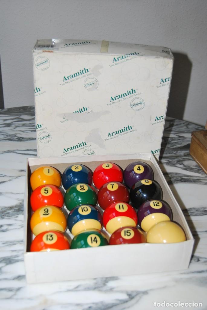 Coleccionismo deportivo: JUEGO DE BOLAS DE BILLAR - ARAMITH BELGIUM - Foto 1
