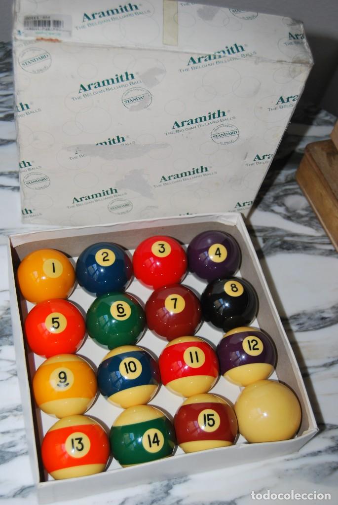 Coleccionismo deportivo: JUEGO DE BOLAS DE BILLAR - ARAMITH BELGIUM - Foto 2