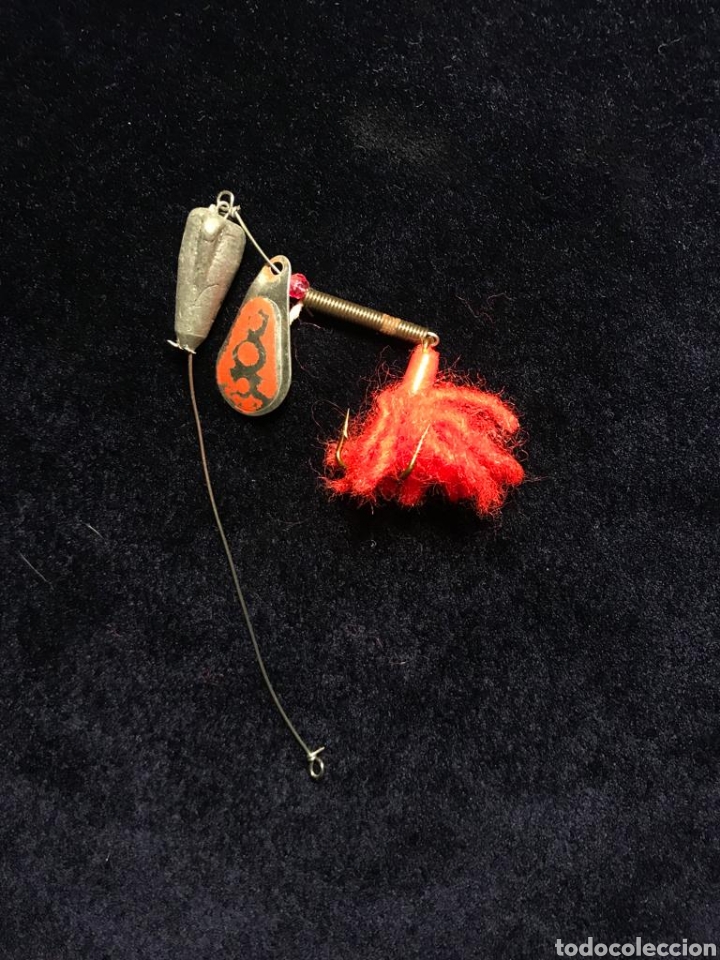 Sammelleidenschaft Sport: Anzuelo se&ntilde;uelo a&ntilde;os 1970 sin marca con plomo