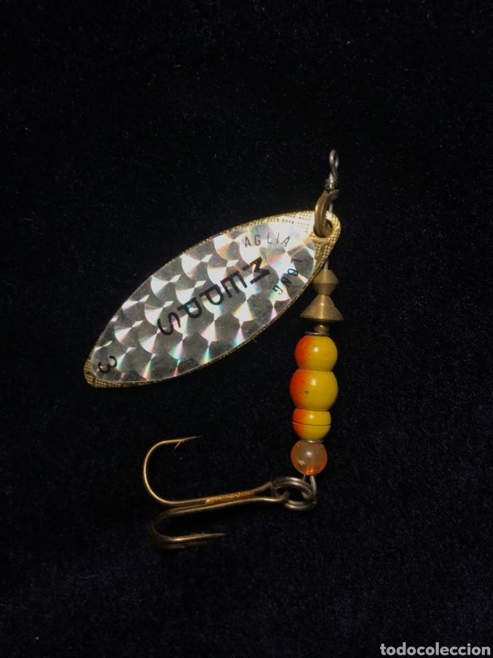 Sammelleidenschaft Sport: Anzuelo cucharilla se&ntilde;uelo marca MEPPS aglia long n&uacute;mero 3 made in france