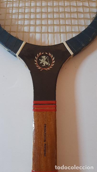 Coleccionismo deportivo: Raqueta de madera OLIMPIC - Foto 4