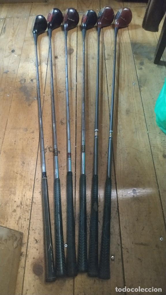 Coleccionismo deportivo: Lote palos de golf + funda - Foto 4