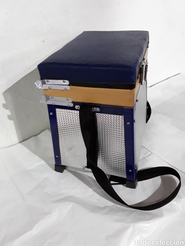 Coleccionismo deportivo: Caja-silla de pesca - Foto 2