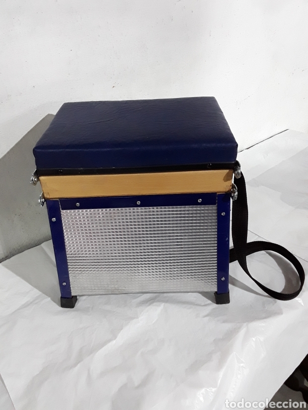 Coleccionismo deportivo: Caja-silla de pesca - Foto 3