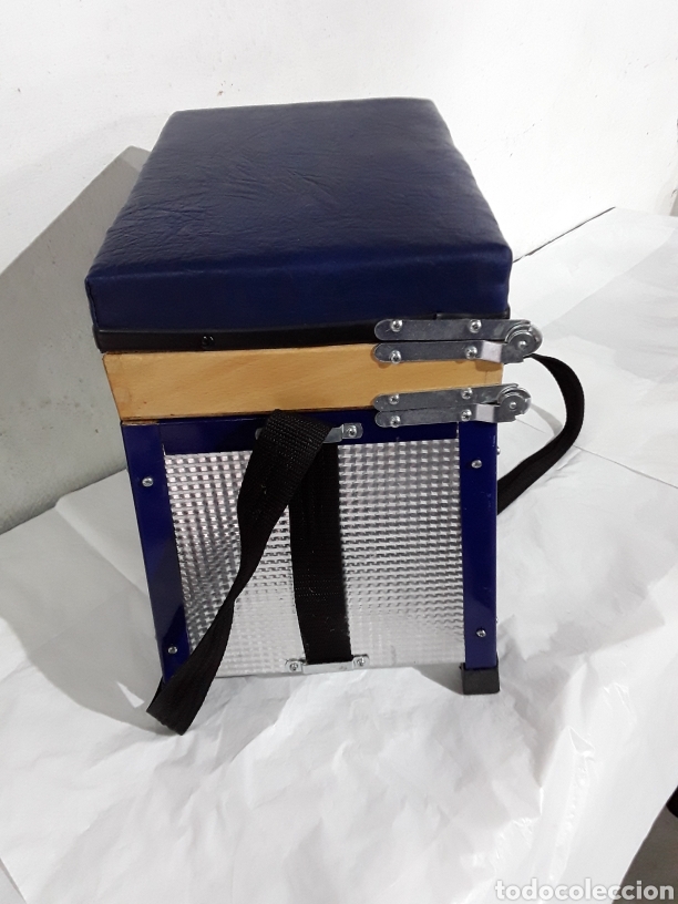 Coleccionismo deportivo: Caja-silla de pesca - Foto 4