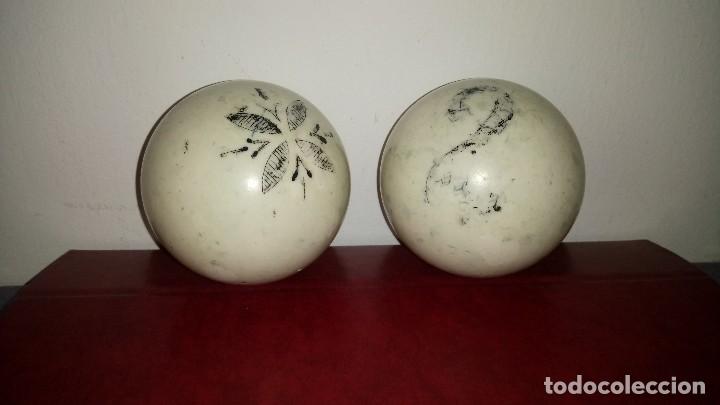 Coleccionismo deportivo: BOLAS de BILLAR decoradas. - Foto 1