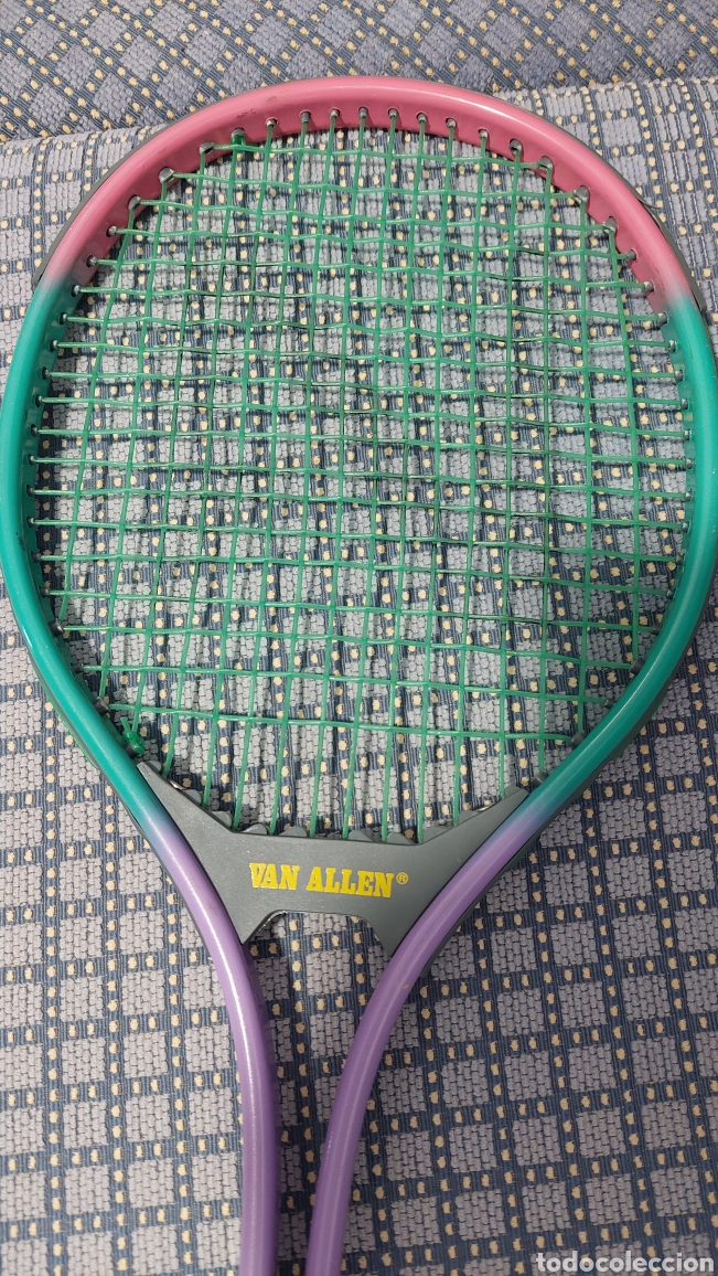Coleccionismo deportivo: Raqueta Van Allen con funda - Foto 2