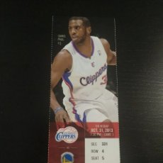 Coleccionismo deportivo: TICKET ENTRADA SIN USAR NBA L. A. CLIPPERS 126 VS G. S. WARRIORS 115 PAUL 42P CURRY 38P. Lote 353155934