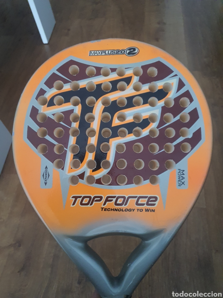 Coleccionismo deportivo: pala de padel top force max plus 2.0 - Foto 2