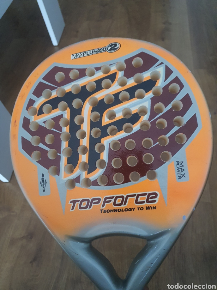 Coleccionismo deportivo: pala de padel top force max plus 2.0 - Foto 3