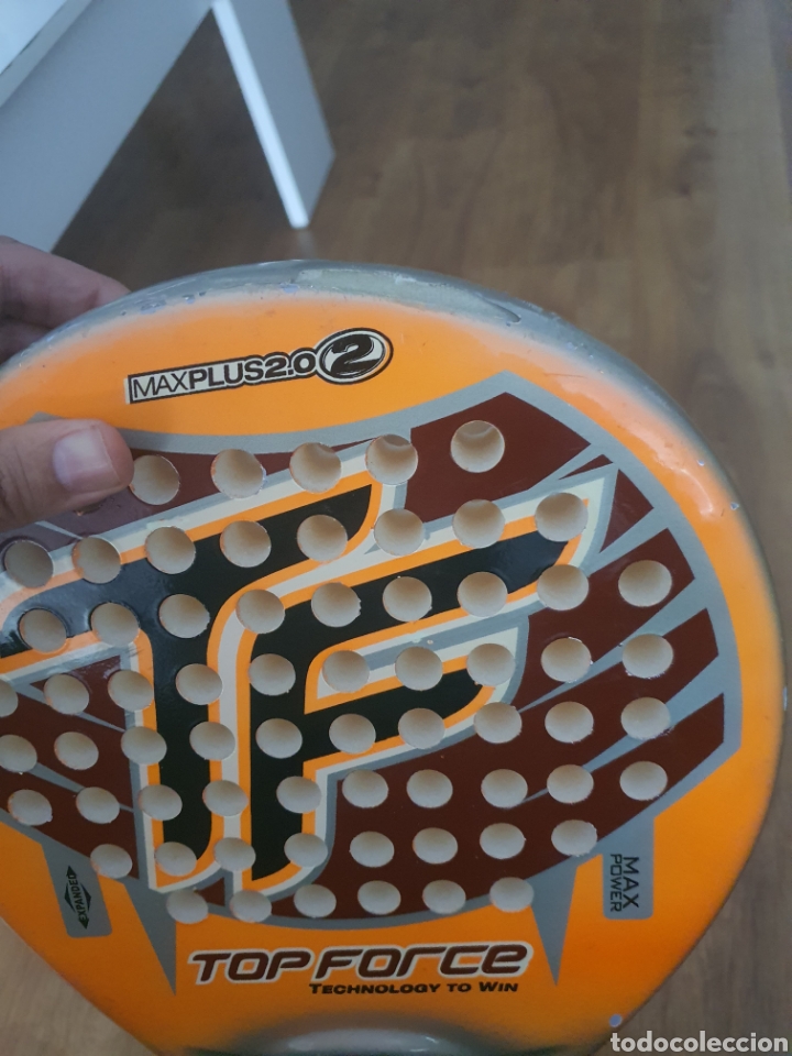 Coleccionismo deportivo: pala de padel top force max plus 2.0 - Foto 5
