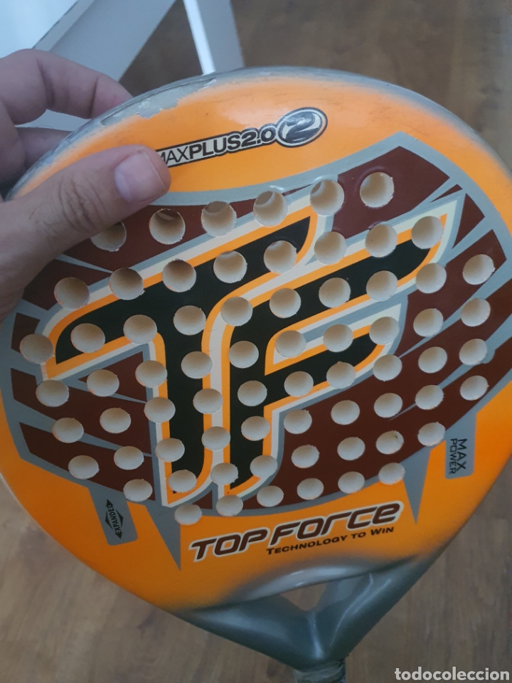 Coleccionismo deportivo: pala de padel top force max plus 2.0 - Foto 6