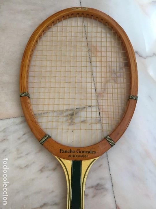 Collectionnisme sportif: SPALDING PANCHO GONZ&Aacute;LEZ RAQUETA MADERA