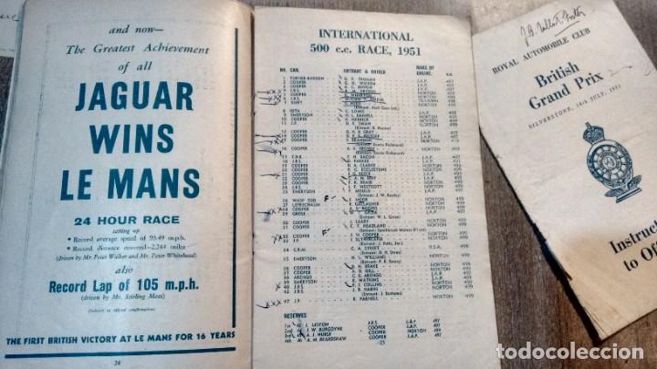 Coleccionismo deportivo: BRITISH GRAND PRIX - 1951 - Foto 4