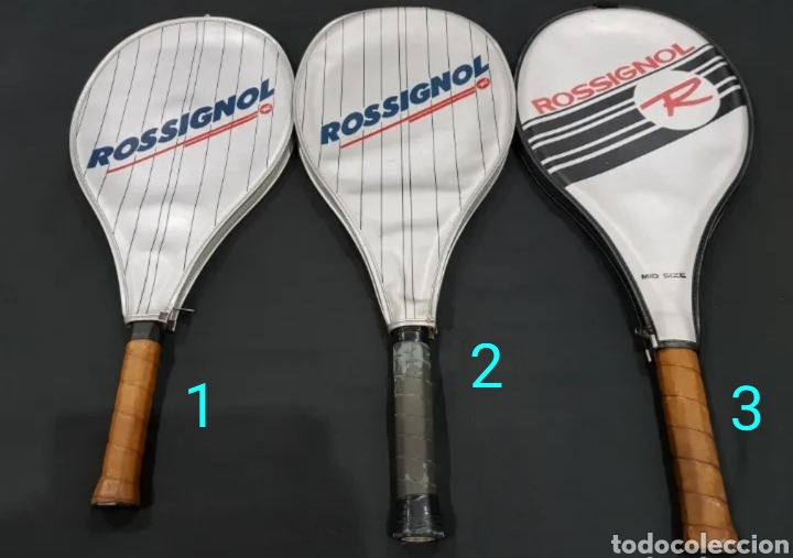 Coleccionismo deportivo: Lote 3 raquetas tenis Rossignol Mats Wilander