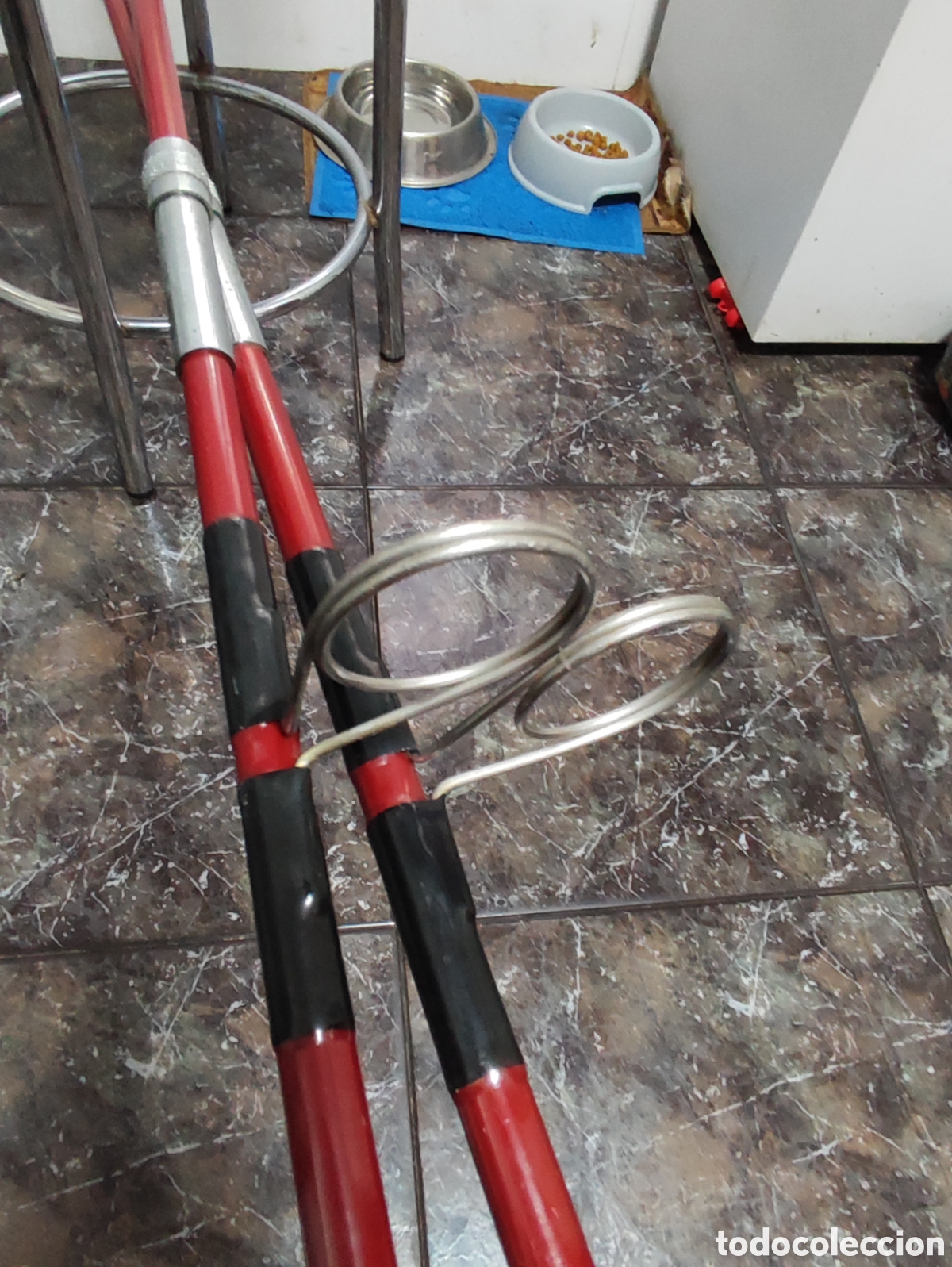 Coleccionismo deportivo: Pareja de ca&ntilde;as con carrete antiguas - Foto 7