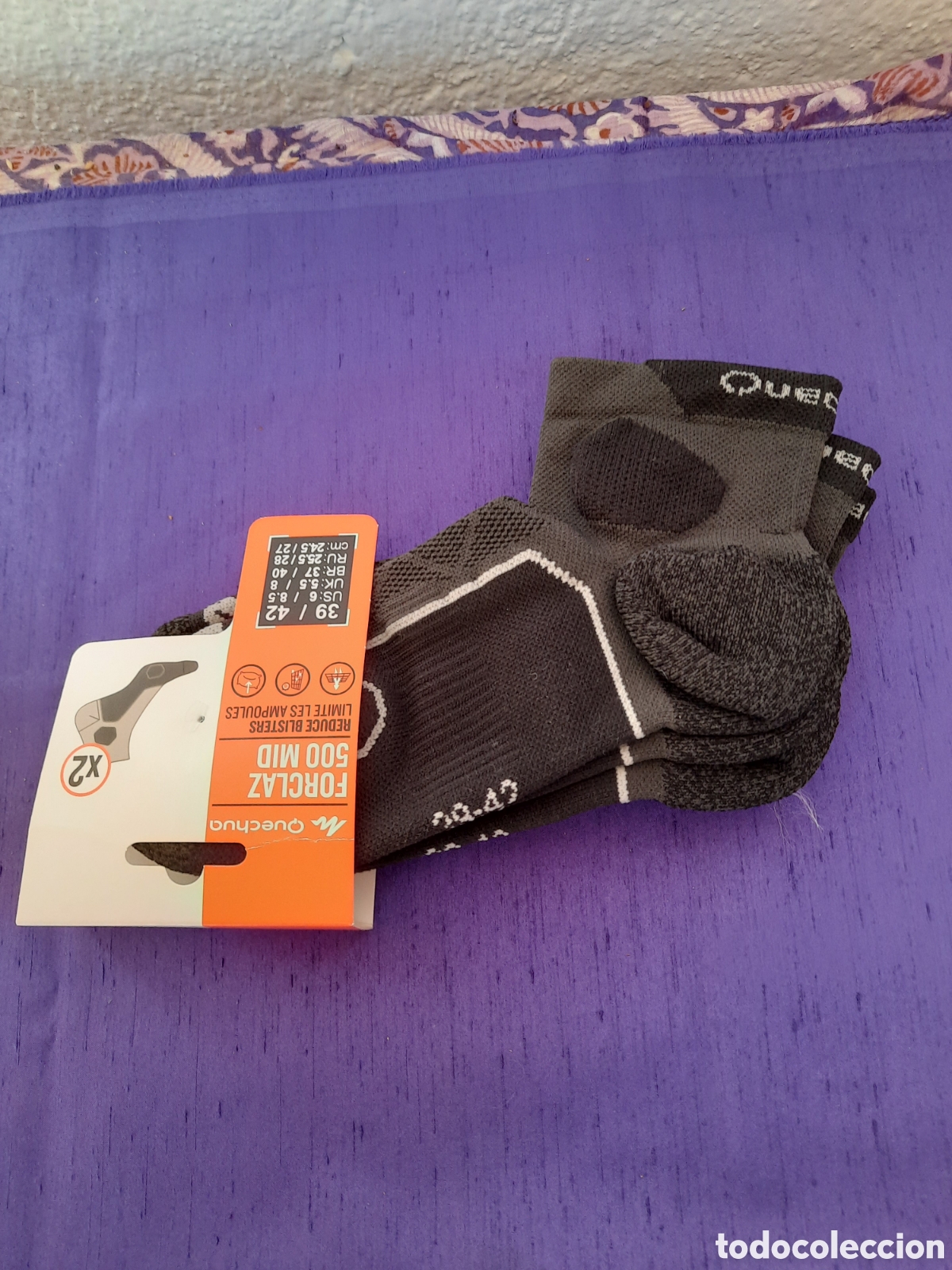 Collectionnisme sportif: CalcetinesTrekking Quechua Forclad 500 Mid previene ampollas.