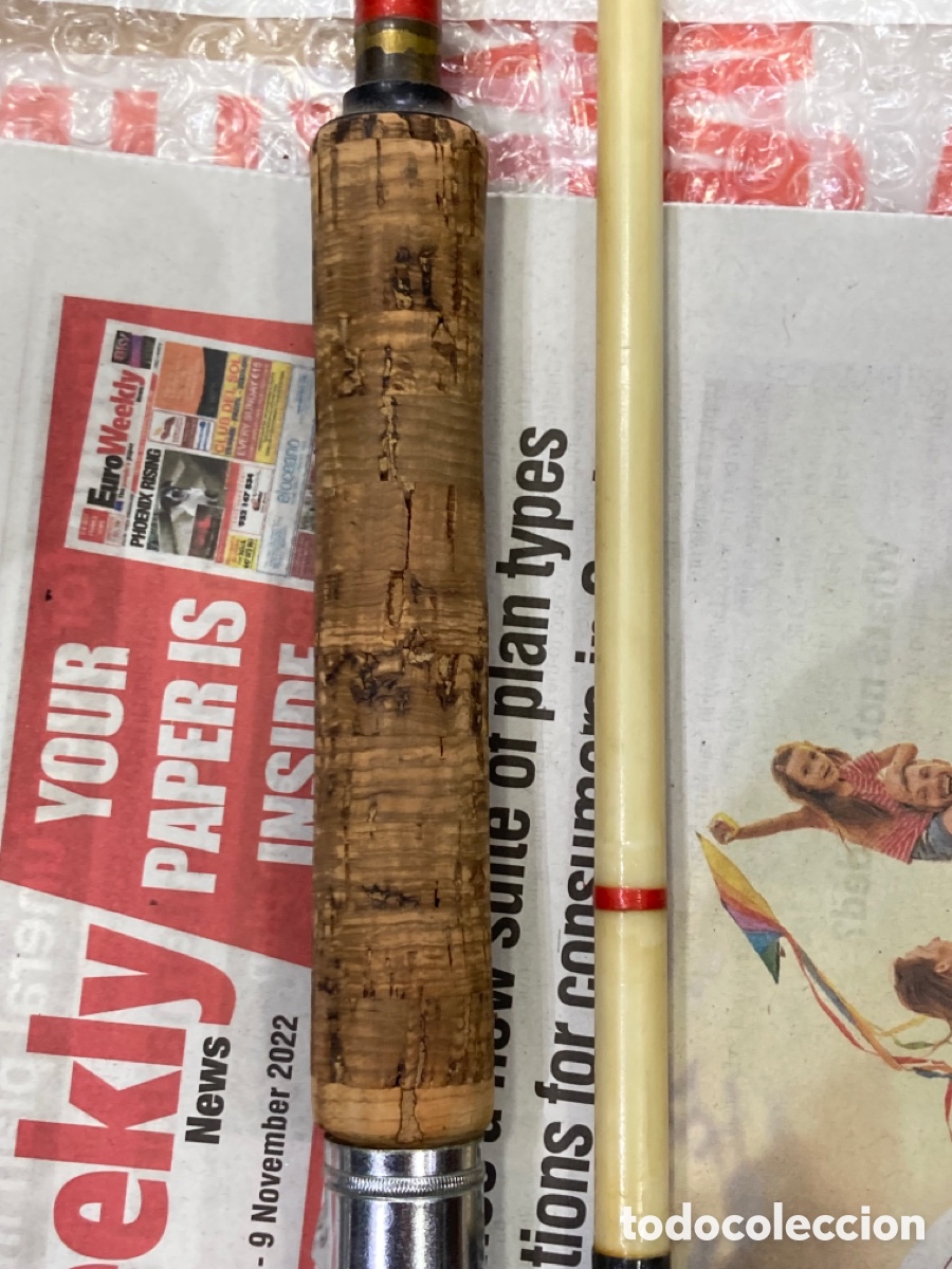 Coleccionismo deportivo: Ca&ntilde;a de pescar antigua - Foto 2