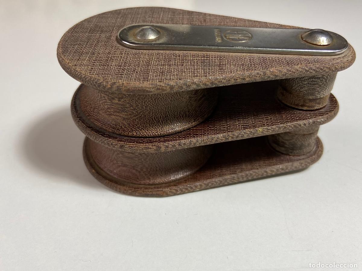 Collezionismo sportivo: 115-Roldana velero doble de madera H Y E. Holland.