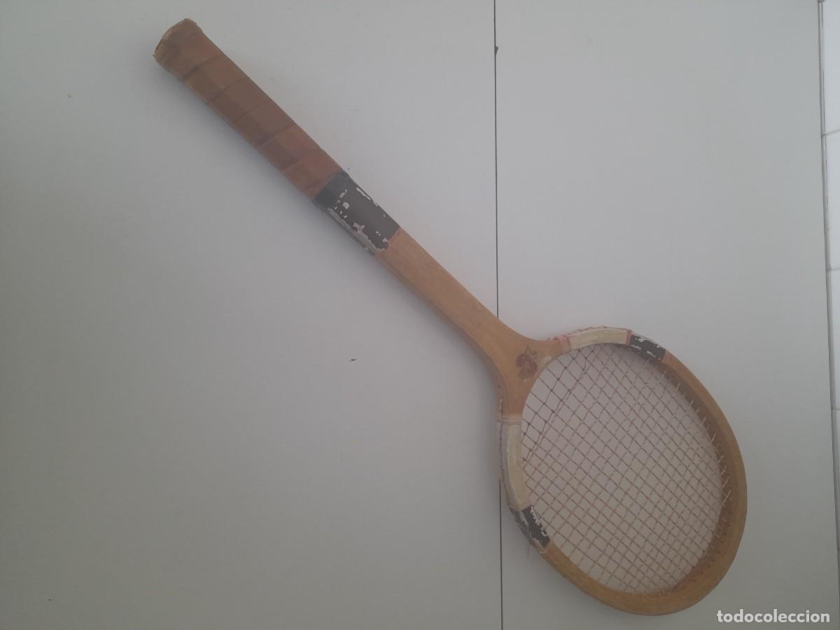 Coleccionismo deportivo: Raqueta de madera Perfecto - Foto 1