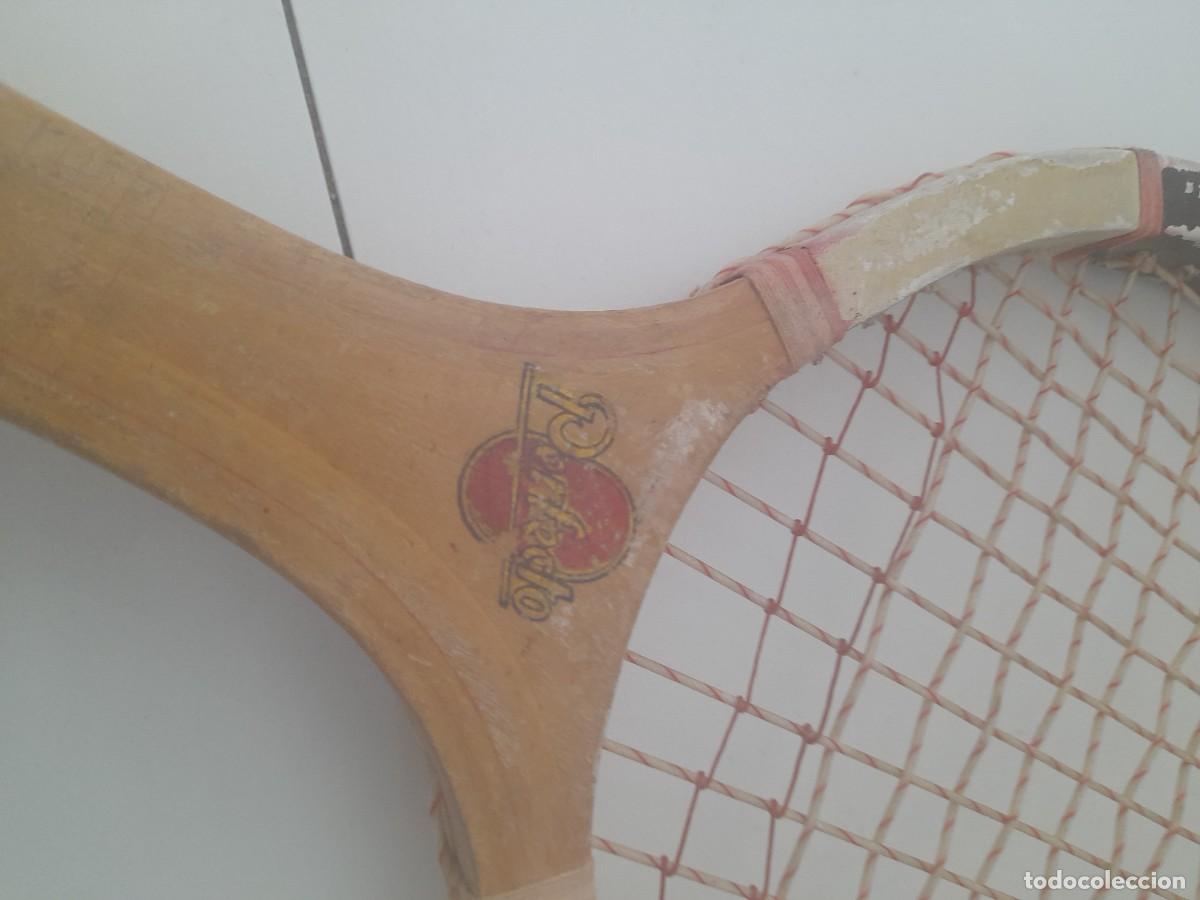 Coleccionismo deportivo: Raqueta de madera Perfecto - Foto 2
