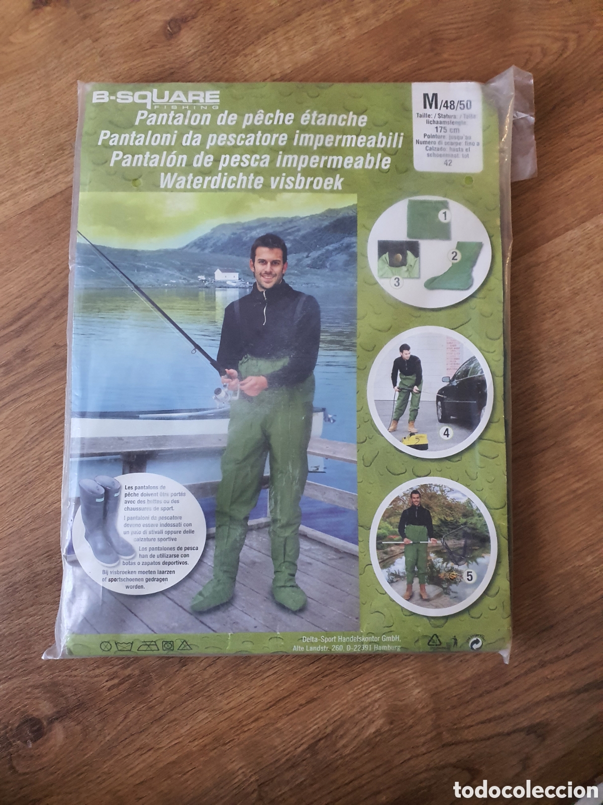Collezionismo sportivo: pantal&oacute;n de pesca impermeable nuevo