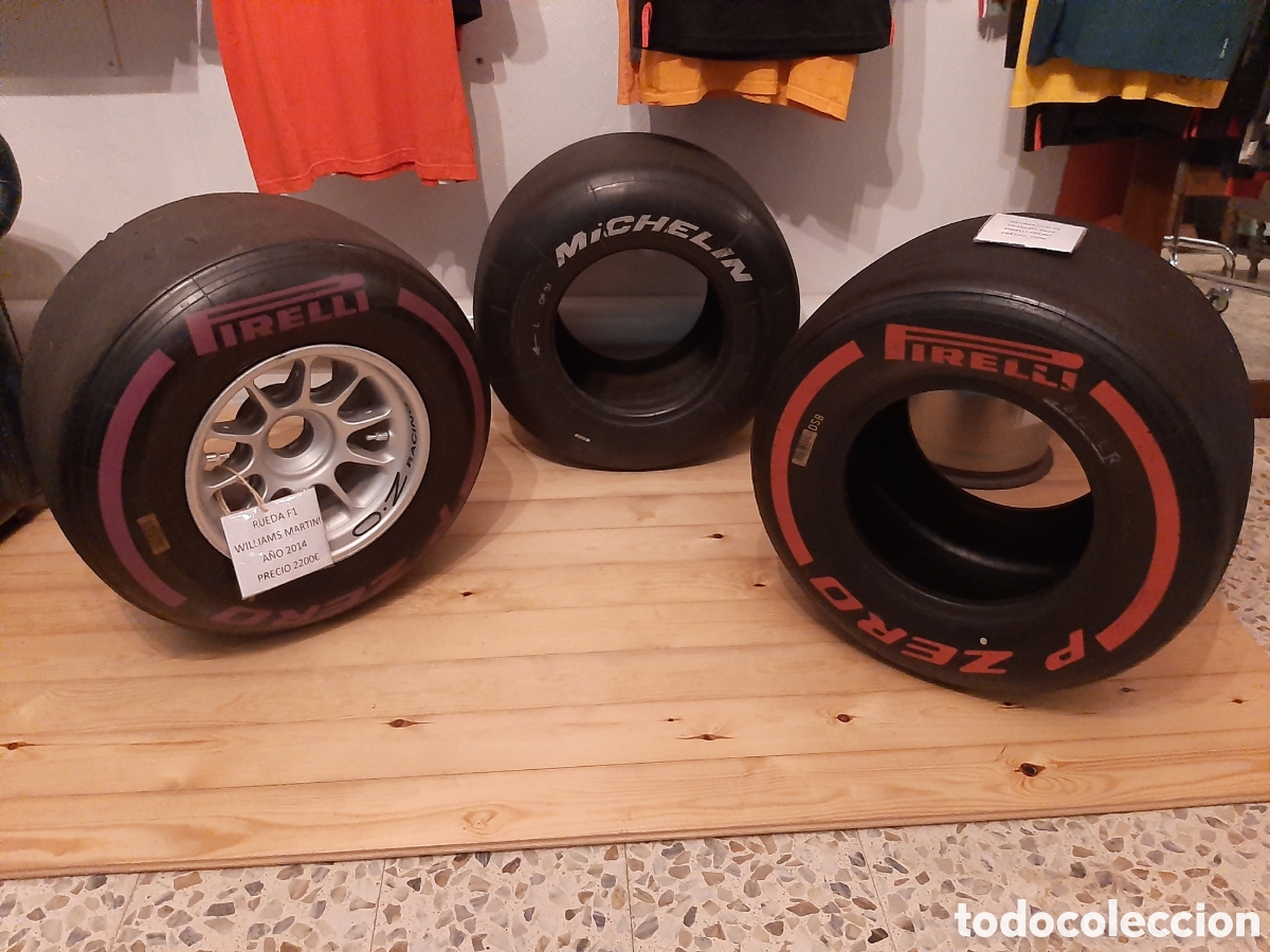 Coleccionismo deportivo: Neum&aacute;tico trasero F1 2016 - Foto 10