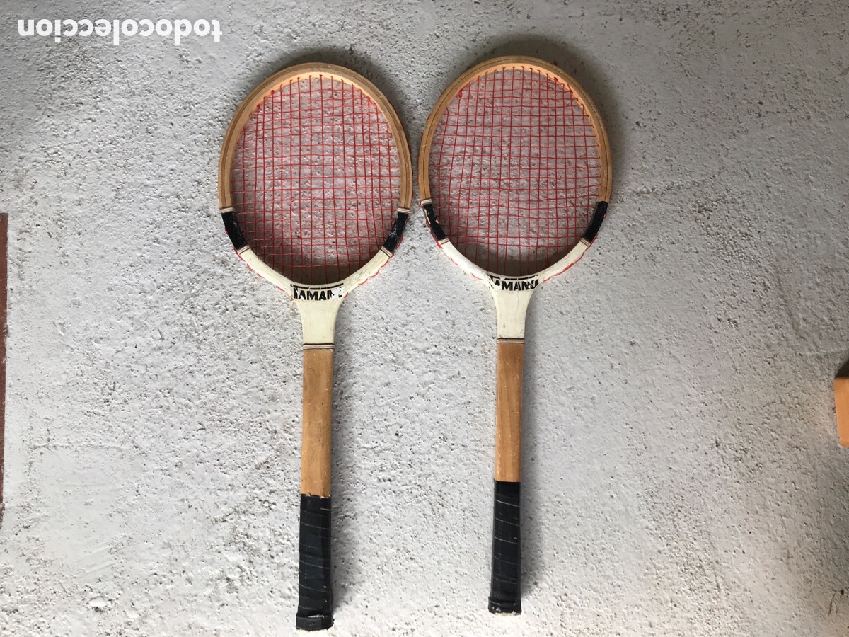Collectionnisme sportif: 2 Raquetas de madera. Marca Tamano.