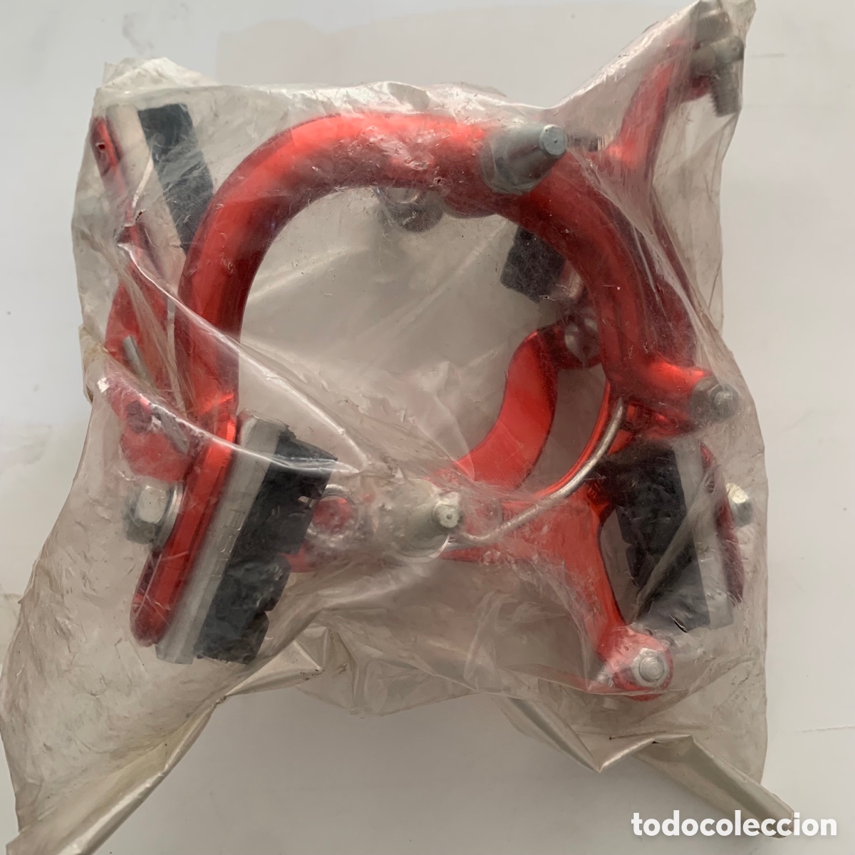 Sammelleidenschaft Sport: Pinzas herraduras de freno weinmann aluminio anodizado rojo a&ntilde;os 80 bmx BH CALIFORNIA