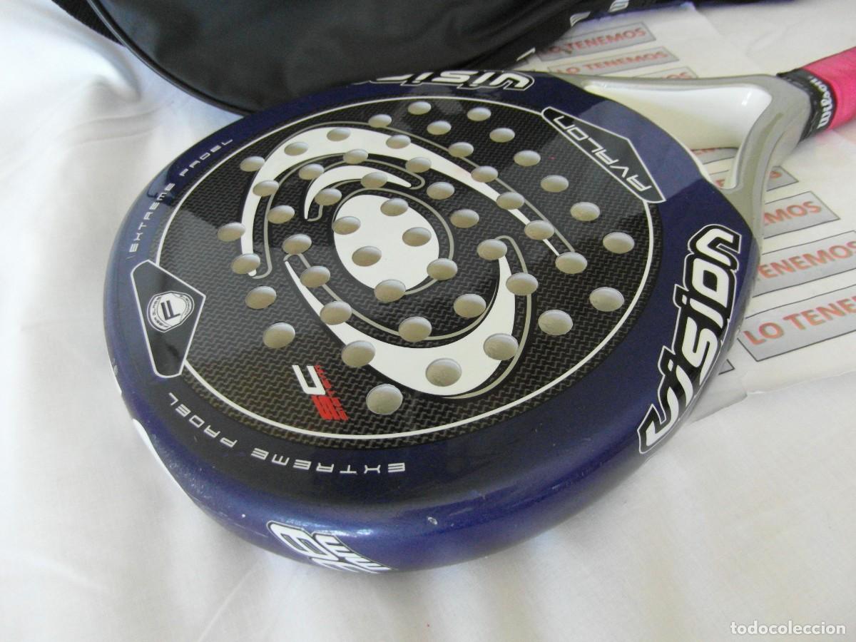 Coleccionismo deportivo: Pala de padel vision avalon 38mm - Foto 5