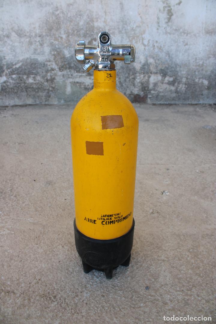 Coleccionismo deportivo: botella aire comprimido submarinismo - Foto 1