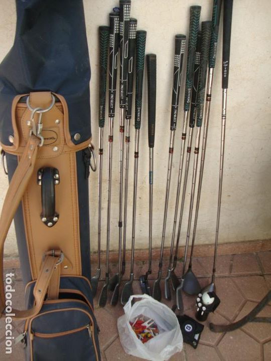 Coleccionismo deportivo: bolsa con palos de golf - Foto 1