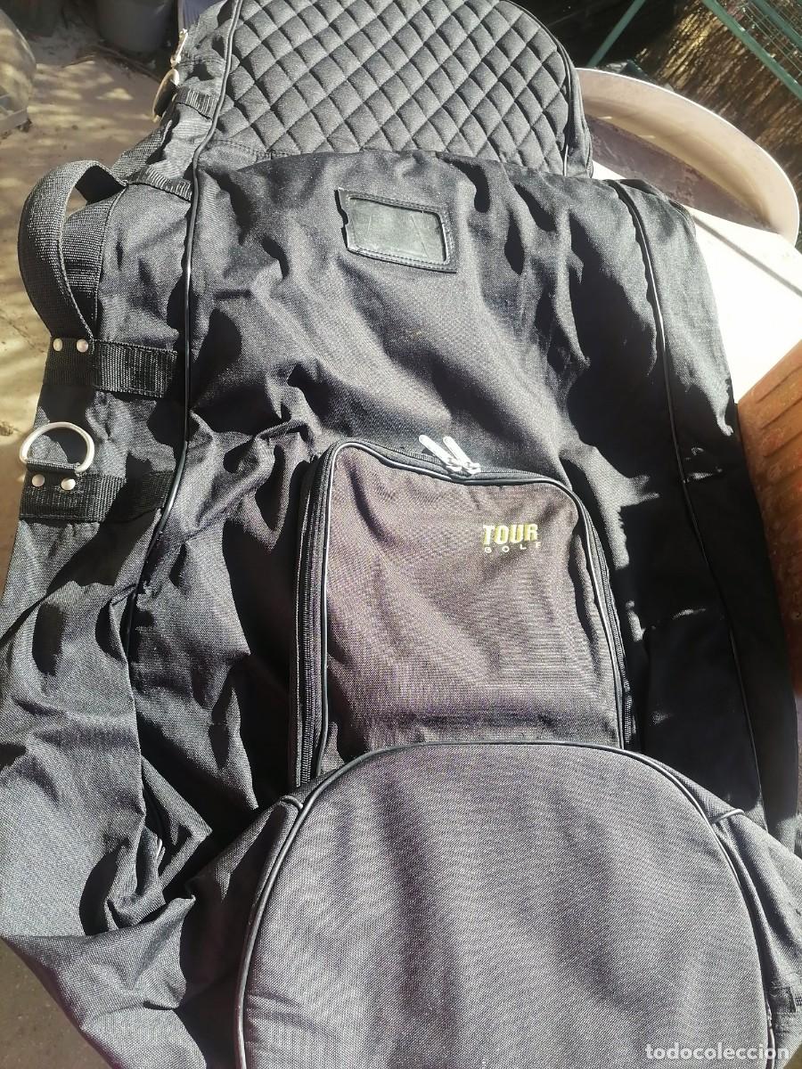 Sports collectibles: bolsa mochila palos de golf grande negra