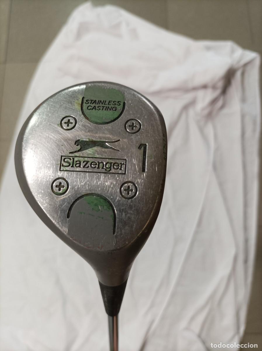 Sports collectibles: Palo de Golf - MADERA 1 DRIVER SLAZENGER STAINLESS CASTING