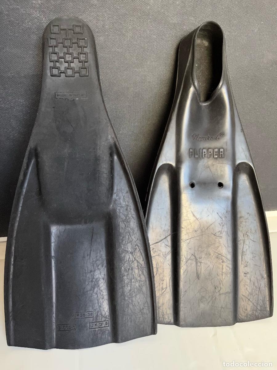 Coleccionismo deportivo: Aletas Nemrod Flipper - Foto 2