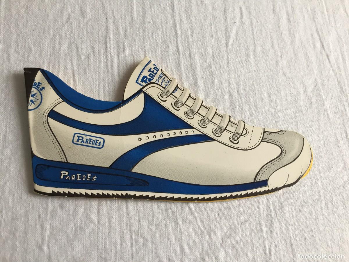 Collectionnisme sportif: Curiosa publicidad zapatillas deporte Paredes. Dif&iacute;cil de encontrar en forma de zapatilla