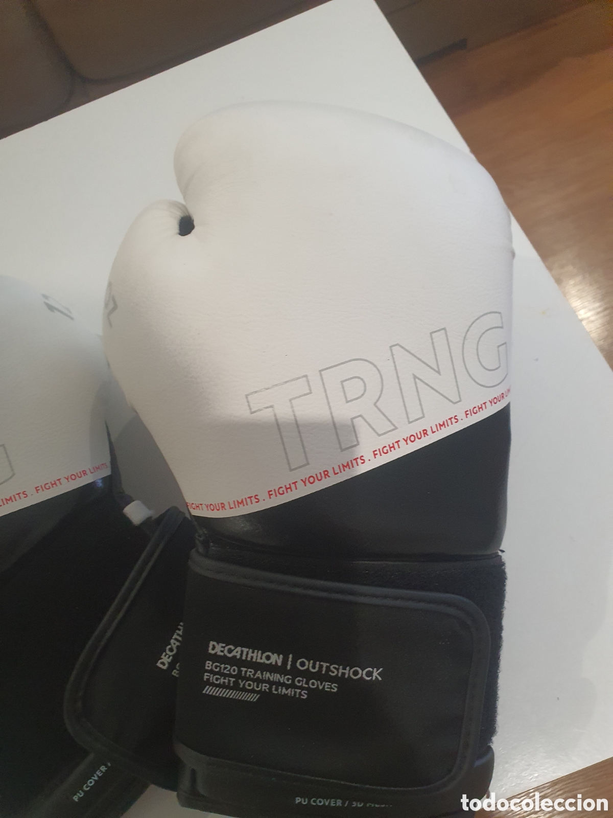 Coleccionismo deportivo: guantes de boxeo 12 onzas decathlon - Foto 3